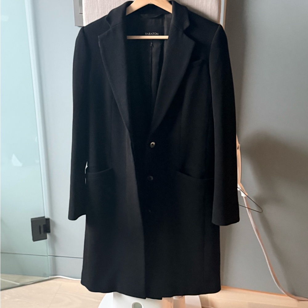 Vintage Aritzia Babaton Women's Black Wool Blazer Coat